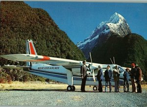 Mount Cook Airlines Britten Norman Islander airline issued Airplane Postcard