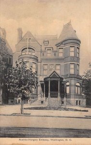 Washington DC Austria Hungry Embassy Exterior View Vintage Postcard AA109767