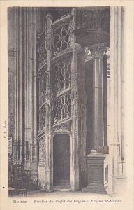 France Rouen Escalier du Buffet des Orgues l'Eglise St-Maclou