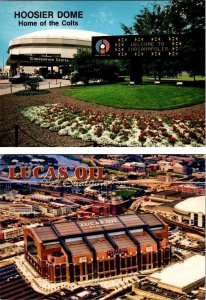 2~4X6 Postcards Indianapolis, IN Indiana HOOSIER DOME~LUCAS OIL STADIUM Football