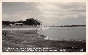A46/ Kentucky Lake State Park Kentucky Ky RPPC Postcard c1940s Eggner's Ferry