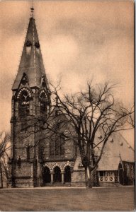 Postcard MA Andover Chapel Phillips Academy Pub. Ruth Murray Miller 1940s V158