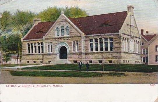 Maine Augusta Lithgow Library 1911