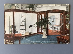 Gown Room Bullock's Third Floor Los Angeles CA Litho Postcard A1151085422