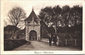 Netherlands Veerpoort Schoonhoven Vintage Postcard 09.35