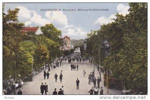 Kurpark m. Blick Auf Die Kaiserstrasse, Franzensbad, Czech Republic, PU-1946