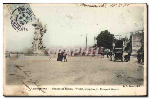 Old Postcard Angouleme Monument Carnot (Verlet Sculptor) Rempart Desaix