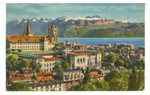 Switzerland - Lausanne. The City & the Alps, Lake Geneva