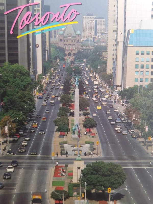 Postcard - University Avenue with Parliament Building - Toronto, Canada