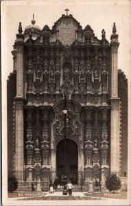 Ecuador Quito EL Sagrario Church Vintage RPPC C055