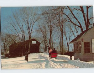 Postcard The Ackley Covered Bridge & the Toll House Dearborn Michigan USA