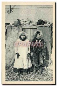 Old Postcard Polar Old age and smile