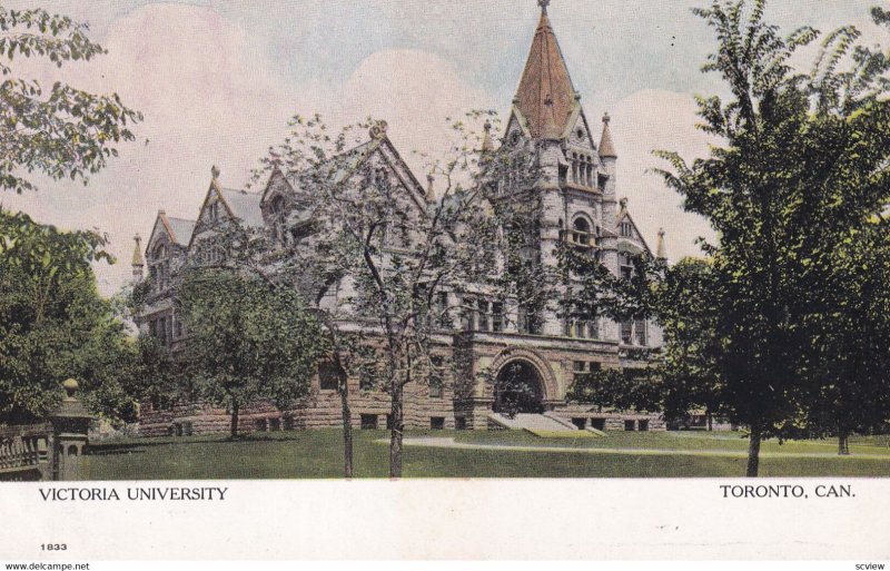 TORONTO, Ontario, Canada, 1900-1910s; Victoria University