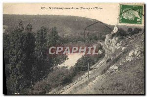 Old Postcard Voutenay-sur-Cure L & # 39Eglise