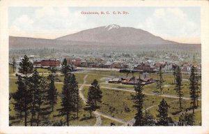 Cranbrook BC Canada Birds Eye View Train Station Vintage Postcard AA21938