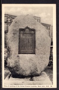 Site of the Landing of the United Empire Loyalists,Saint John,New Brunswick,C...