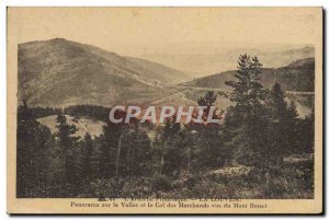 Old Postcard Louvesc Panorama on the valley and the Col des seen merchants Mo...