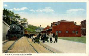 ME - Augusta. Maine Central Railroad Station, Depot