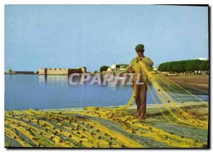 Postcard Modern Crete Fishing Fisherman