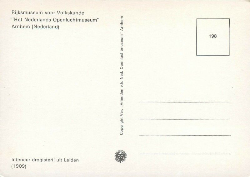 Arnhem Netherlands pharmacy interior postcard