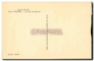 Old Postcard The Padirac abyss