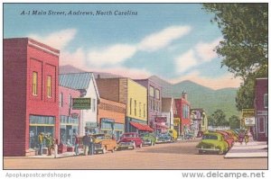 North Carolina Andrews Old Cars On Main Street