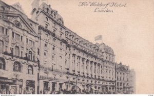 LONDON, England, 1900-1910s; The Waldorf Hotel