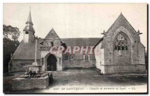 Old Postcard Around Saint Quay Kermaria Chapel nd Isquit children