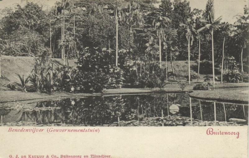 indonesia, JAVA BUITENZORG, Botanical Garden, Lower Pond (1899)