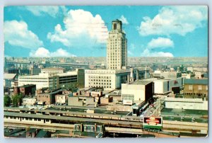 c1963 Camden New Jersey NJ Postcard Bird's Eye View City Hall Parkade Downtown