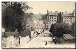 Old Postcard Tour Blois duke and perspective on the castle