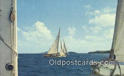 Sailing In Virgin Islands Sailboat Unused light wear close to grade 1