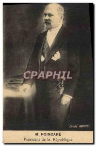 Postcard Old Poincare President of the Republic