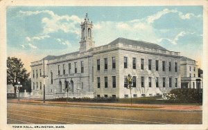Arlington MA Town Hall Postcard