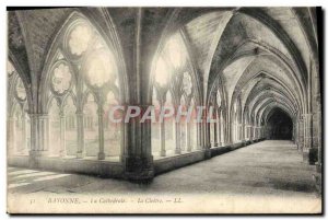 Old Postcard Bayonne La Cathedrale The cloister