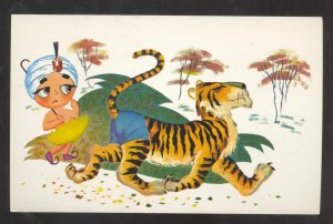 SAMBO'S PICTURE STORY SERIES TIGER RESTAURANT VINTAGE ADVERTISING POSTCARD