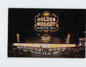 Postcard Golden Nugget Gambling Hall Saloon And Restaurant, Las Vegas, Nevada