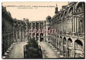 Postcard Old St Germain en Laye Interior of the Court of Chateau