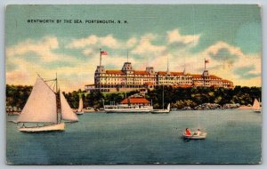 Portsmouth  New Hampshire  Wentworth By the Sea Postcard  1948