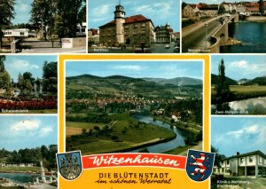 VINTAGE CONTINENTAL SIZE POSTCARD MULTIPLE VIEWS WITZENHAUSEN GERMANY 1970s