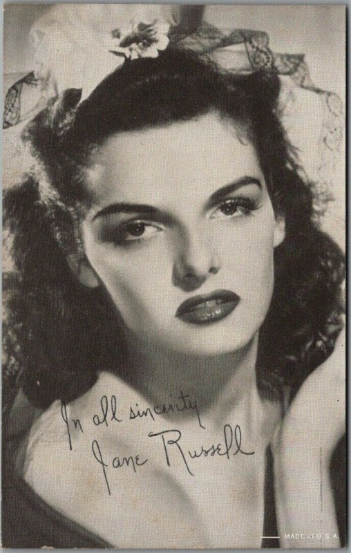 Vintage 1940s Jane Russell Mutoscope Pin Up Girl Arcade Card Actress Unused Other Unsorted 