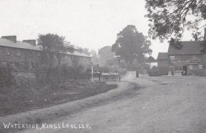 Waterside Kings Langley Grocers Corner Shop Herts in WW1 Rare Museum Postcard