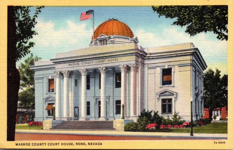 Nevada Reno Washoe County Court House Curteich