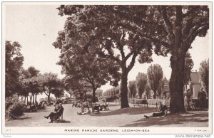 ENGLAND, 1900-1910's; Marine Parade Gardens, Leigh On Sea