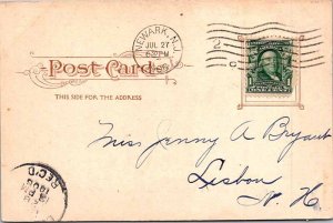 Postcard HOUSE SCENE Newark New Jersey NJ AN3559