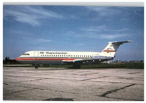 Air Manchester BAC 1 Airplane Postcard