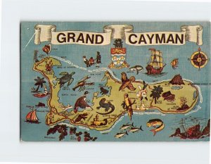 Postcard Grand Cayman Islands British Overseas Territory