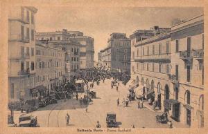 Nettunia Porto Italy Piazza Garibaldi Street Scene Antique Postcard J75769