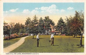Hendersonville North Carolina Park Hill Inn Golfing Vintage Postcard AA36873