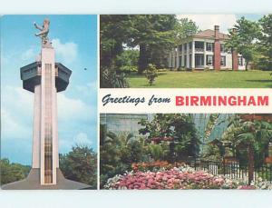 Unused Pre-1980 THREE VIEWS ON CARD Birmingham Alabama AL ho7810